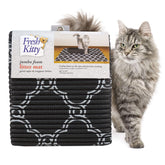 Fresh Kitty XL foam litter mat front view demonstrates wide coverage and spill protection
