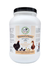 Fresh Eggs Daily Brewers Yeast ducks powder bag supports energy and vitality for poultry.