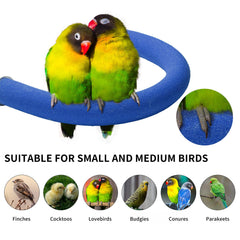 FrgKbTm Bird Perch aids beak and nail maintenance with rough surface