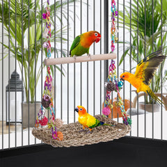 FrgKbTm seagrass hammock provides cozy rest and enrichment.