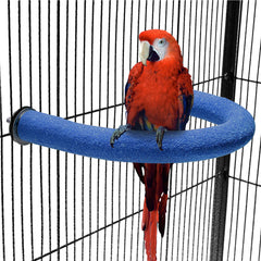 FrgKbTm parrot-perch rough-sand surface promotes natural foot exercise and safe chewing