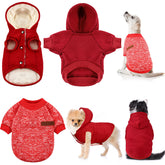 Frienda 3-Piece Dog Sweater Set knitwear view shows cozy warmth for chilly walks.