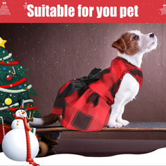 Frienda buffalo plaid puppy dress closeup showing soft fabric and bow