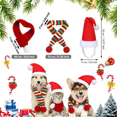 Frienda adjustable Santa hat on dog, comfortable strap for easy wear