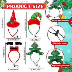 Frienda festive pet costume accessories set for Christmas parties and photos.