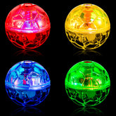 Frienda ghost hunting cat ball side view, motion-activated LED toy for pets