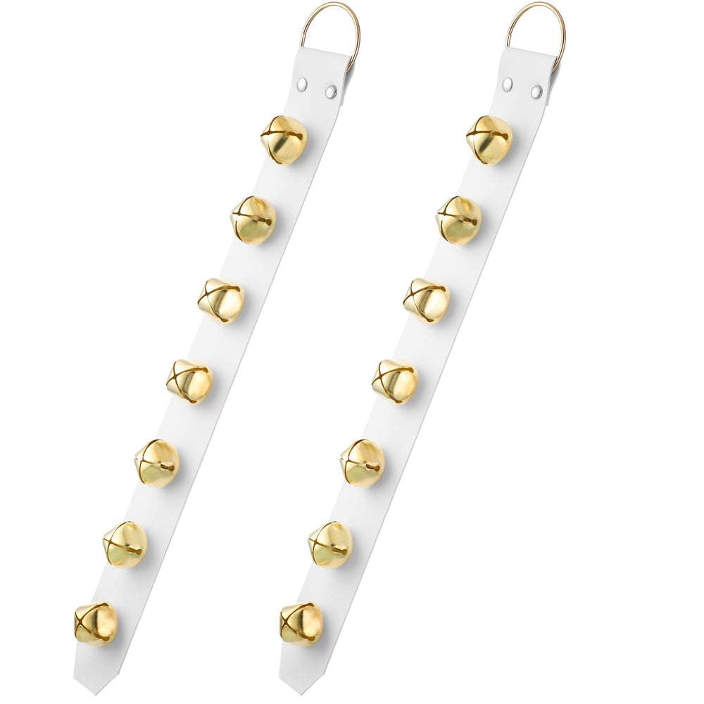 Frienda Hanging Jingle Bells on a door knob for easy pet signaling and festive decor.