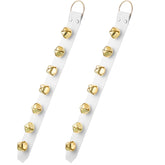 Frienda Hanging Jingle Bells on a door knob for easy pet signaling and festive decor.