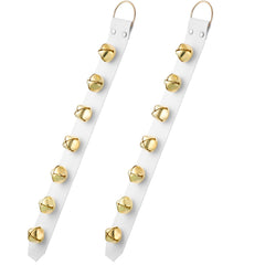 Frienda Hanging Jingle Bells on a door knob for easy pet signaling and festive decor.