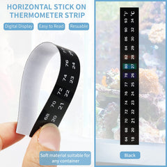 Frienda color coding thermometer strip shows distinct temperature zones at a glance.