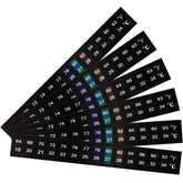 Frienda thermometer strip six-pack mounted on a tank for quick temperature at a glance.