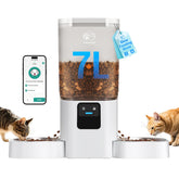 Frienhund automatic feeder with dual bowls and 29 cup capacity for multi-pet homes
