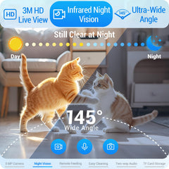 Frienhund feeder night vision helps check pets after dark