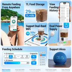 Frienhund cat feeder app control supports remote feeding and scheduling.