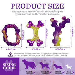 Frienhund indestructible dog toy bacon flavor keeps dogs engaged during chewing.