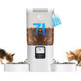 Frienhund Timed Automatic Cat Feeder display shows schedule and status for easy monitoring