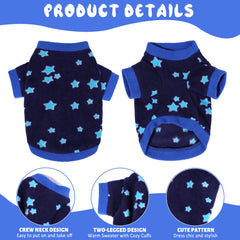 Friofmuy magenta cartoon animals and geometric designs coat keeps tiny pets comfy.