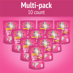 Friskies California Crunch treats close-up showing crunchy texture helps teeth.