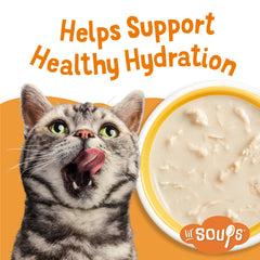 Friskies Lil' Soups grain-free formula supports simple meal additions