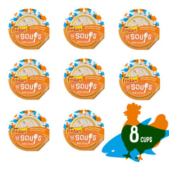 Friskies Lil' Soups real chicken pieces boost flavor in every bite