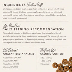 Fromm Crunchy Os Bacon Blasters paw-friendly snack for dogs of all ages.