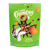 Fromm Crunchy Os Pumpkin Kran Pow bag closeup, ideal daily reward for dogs.