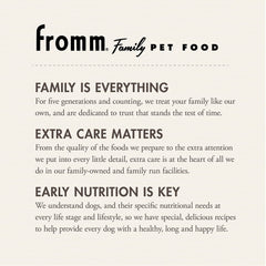 Fromm Puppy Gold whole-grain-blend image showcases energy-supporting carbs and essential nutrients.