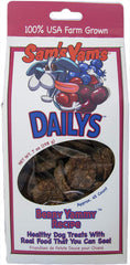 Front Porch Pets Sams Yams Berry Yammy treats pack with real berries and sweet potato for daily rewards.