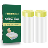 FrostMusic cat litter liner bottom-fit provides a secure base for spill-free pan use.