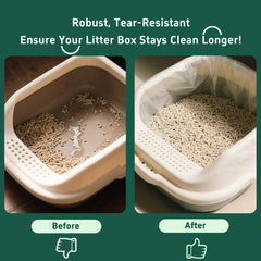 FrostMusic waterproof liner keeps litter mess contained and floors cleaner.