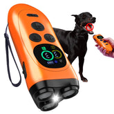 Frusiava anti-barking device with three emitters for faster deterrence during walks.