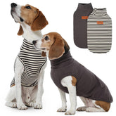 FUAMEY 2-pack dog fleece vest packaging shows cozy warmth for chilly walks