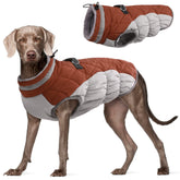 FUAMEY dog coat XL waterproof back zipper for easy dressing and harness access