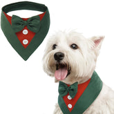 FUAMEY esmoquin perro Navidad, vista frontal, look elegante para fiestas.