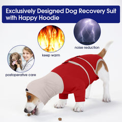 FUAMEY traje de recuperación para perros, tejido transpirable que favorece comodidad y aireación.