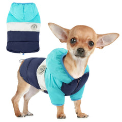 FUAMEY Puppy Puffer Jacket front view showing warm padding for chilly walks