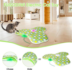 FUGODIWI cat toy with squeaky mouse sounds—promotes hunting-style play and curiosity