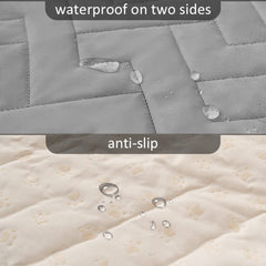 fuguitex waterproof dog bed cover closeup of TPU coating
