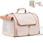 FUKUMARU cat carrier main view highlights roomy interior for small pets