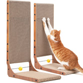 FUKUMARU Cat Scratcher 26.8-inch L-shaped design for healthy claws and daily play