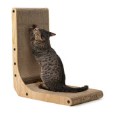 FUKUMARU cat-scratcher wall-mounted 18.7-inch size aids space-saving setup and furniture protection.