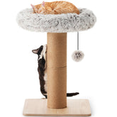 FUKUMARU cat scratching post tall provides ample scratching space for big cats.