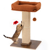 FUKUMARU cat scratching post with natural sisal texture for satisfying scratching and furniture protection