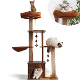 FUKUMARU cat-tree 4-layer perch provides elevated viewing and exercise for curious cats.