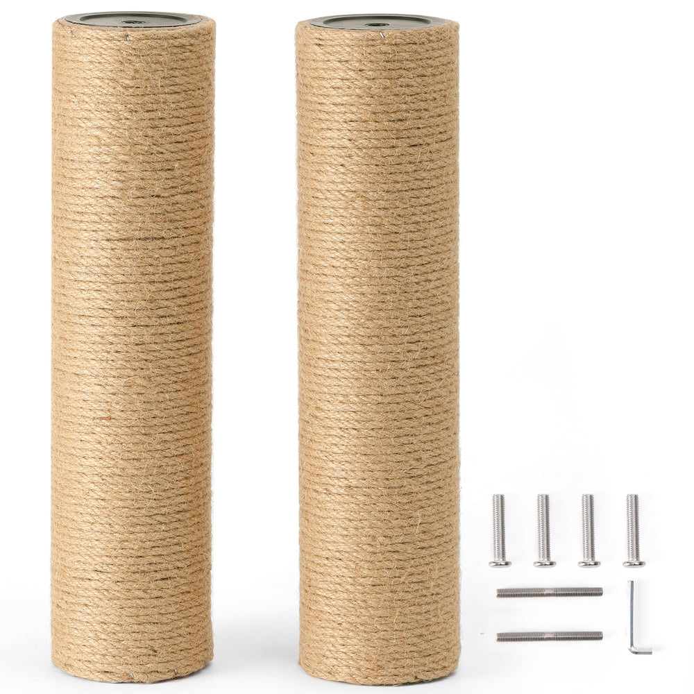 FUKUMARU scratching post refill with natural jute rope for durable cat scratching sessions