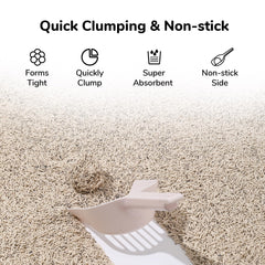 FUKUMARU litter clumps forming quickly for easy waste removal.