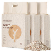 FUKUMARU tofu cat litter packaging showing lightweight bags for easy transport