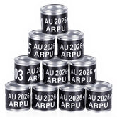 FULAIERGD pigeon leg rings pack in black for quick batch identification
