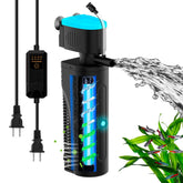 FUMAK Aquarium Filter aeration setup improving oxygenation for fish and plants.