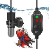 FUMAK super-mini aquarium heater with digital display for precise temp readings
